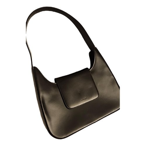 Pre-owned Lancel Patent Leather Handbag In Black