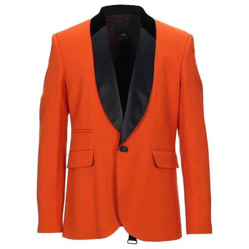Pre-owned Tom Rebl Vest In Orange