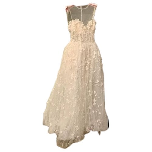 Pre-owned Giambattista Valli Silk Dress In White