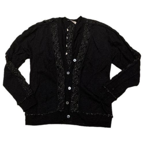 Pre-owned Nina Ricci Wool Cardigan In Black