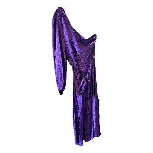 Pre-owned Tara Jarmon Mini Dress In Purple