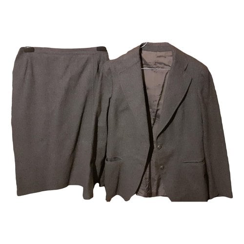 Pre-owned Basile Wool Suit Jacket In Grey