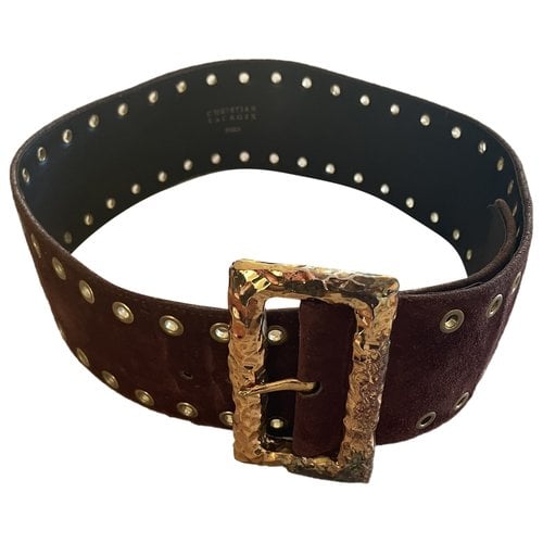 Pre-owned Christian Lacroix Belt In Brown