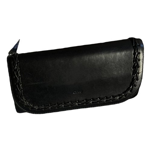 Pre-owned Chloé Leather Wallet In Black