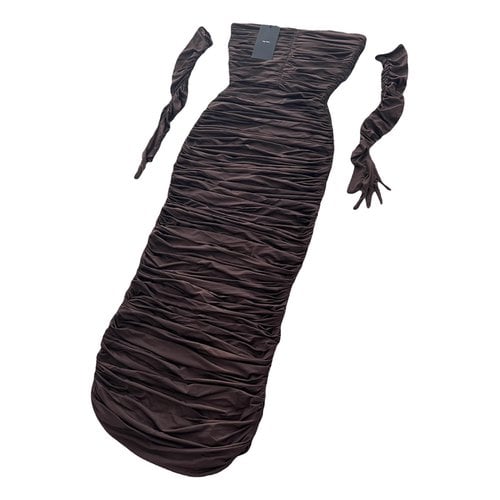 Pre-owned Alex Perry Maxi Dress In Brown