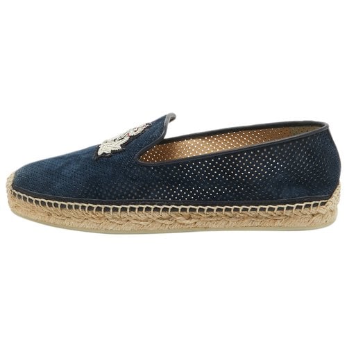 Pre-owned Christian Louboutin Flats In Blue