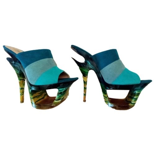 Pre-owned Gianmarco Lorenzi Sandals In Multicolour