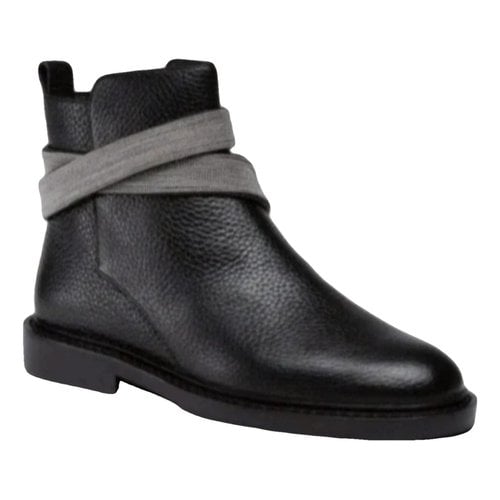 Pre-owned Steffen Schraut Leather Boots In Black