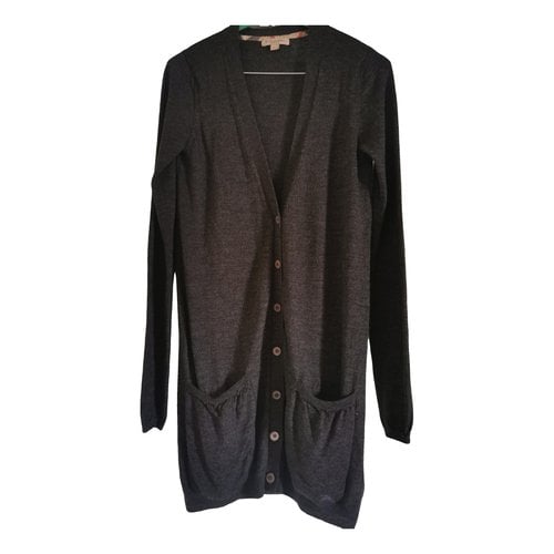 Pre-owned Burberry Wool Cardigan In Grey