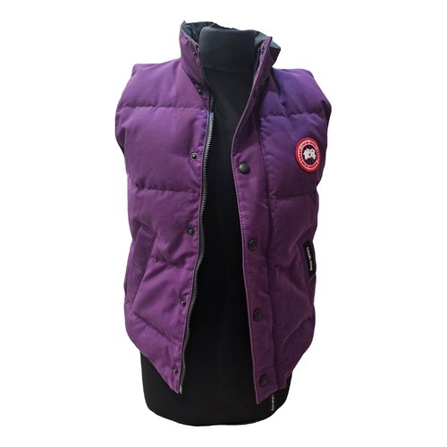 Pre-owned Canada Goose Vest In Purple