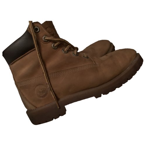 Pre-owned Timberland Boots In Camel