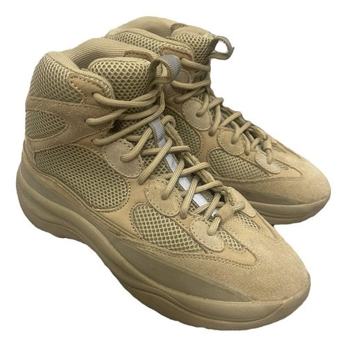 Pre-owned Yeezy High Trainers In Khaki