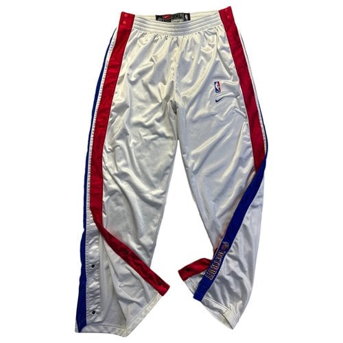 Pre-owned Nba Trousers In White