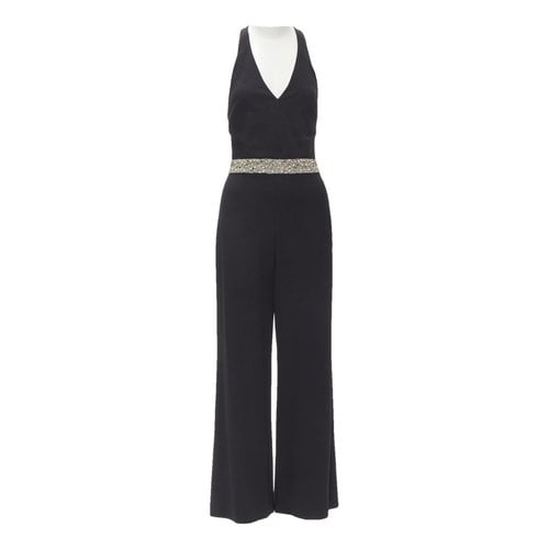 Pre-owned Alice And Olivia Wool Jumpsuit In Black