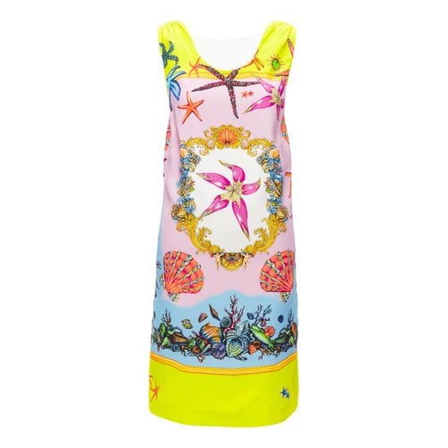 Pre-owned Versace Dress In Yellow