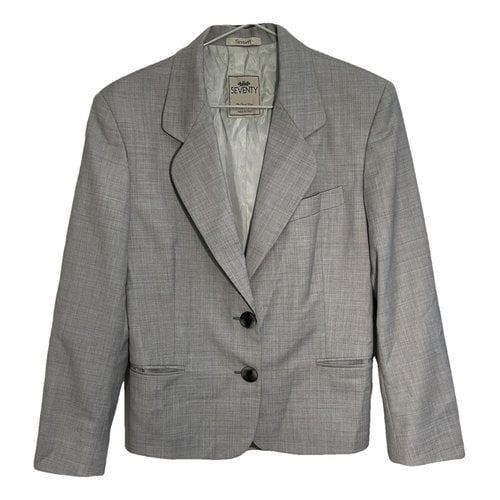 Pre-owned Seventy Wool Suit Jacket In Grey