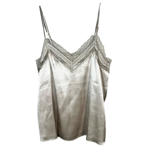 Pre-owned Cami Nyc Silk Camisole In Beige