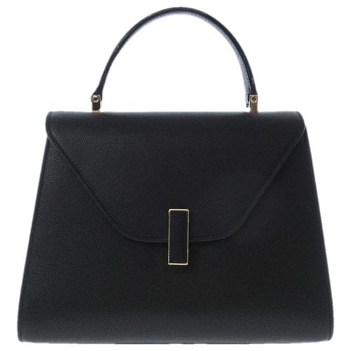 Pre-owned Valextra Iside Leather Handbag In Black