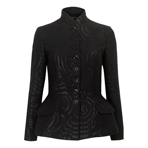 Pre-owned Shanghai Tang Silk Suit Jacket In Black