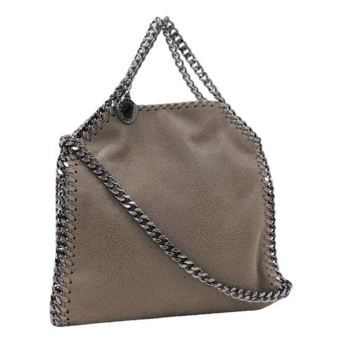 Pre-owned Stella Mccartney Falabella Patent Leather Handbag In Grey