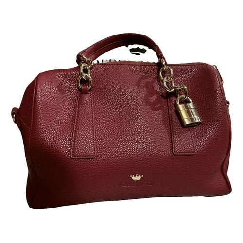 Pre-owned Liujo Leather Handbag In Burgundy