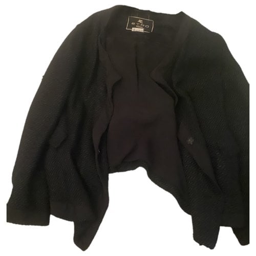 Pre-owned Etro Silk Short Vest In Black