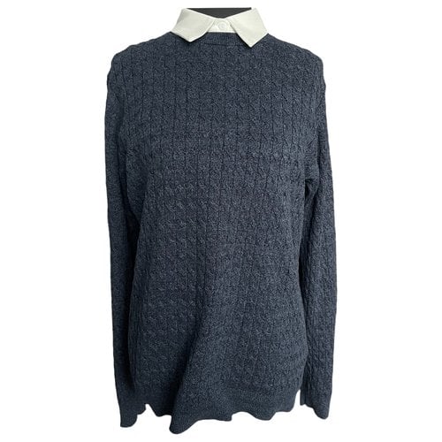 Pre-owned Massimo Dutti Jumper In Navy
