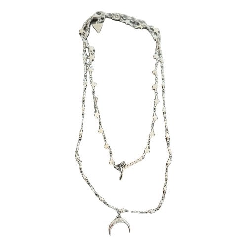 Pre-owned Guess Necklace In Silver