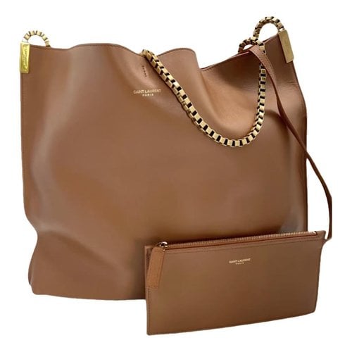 Pre-owned Saint Laurent Leather Handbag In Brown