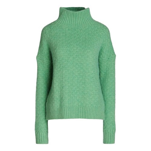 Pre-owned Maje Wool Jumper In Green