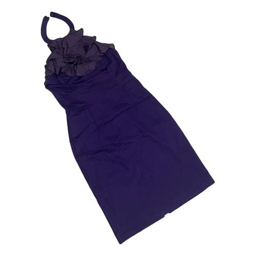 Pre-owned Black Halo Mid-length Dress In Purple