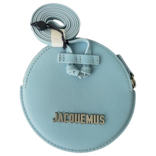 Pre-owned Jacquemus Le Pitchou Leather Purse In Blue