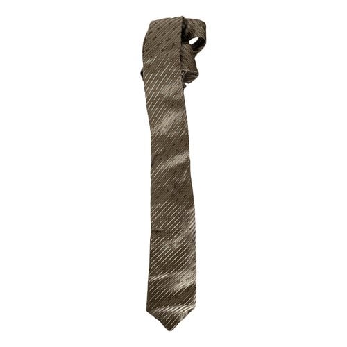 Pre-owned Gucci Silk Tie In Camel