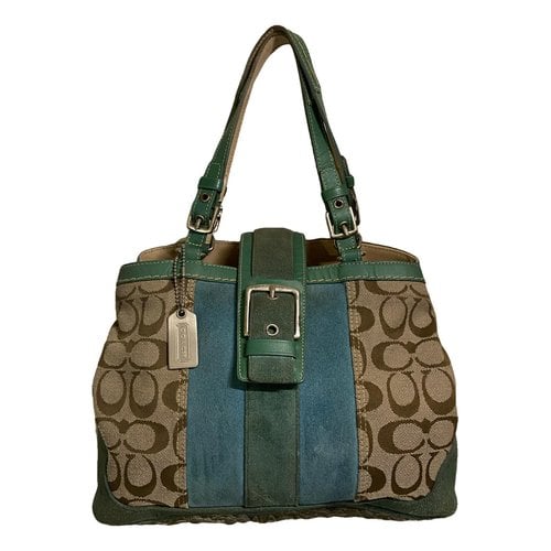 Pre-owned Coach Signature Sufflette Tote In Other