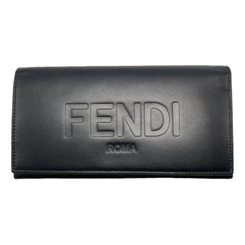 Pre-owned Fendi Leather Small Bag In Black