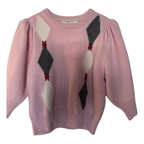 Pre-owned Alessandra Rich Wool Jumper In Pink