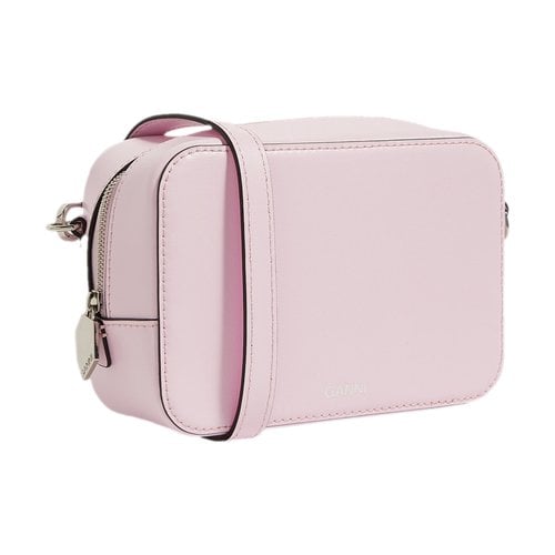 Pre-owned Ganni Leather Handbag In Pink