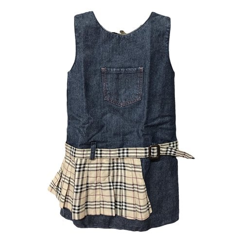 Pre-owned Burberry Kids' Dress In Blue