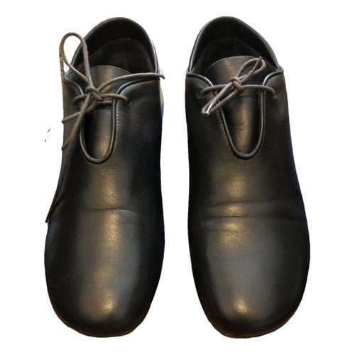 Pre-owned Fausto Santini Leather Lace Ups In Black