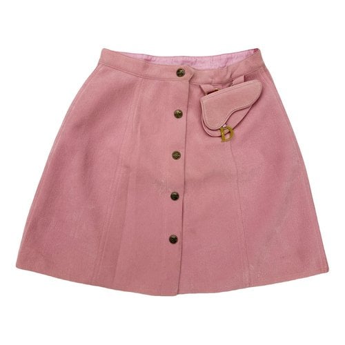 Pre-owned Dior Mid-length Skirt In Pink