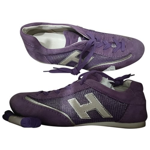 Pre-owned Hogan Trainers In Purple