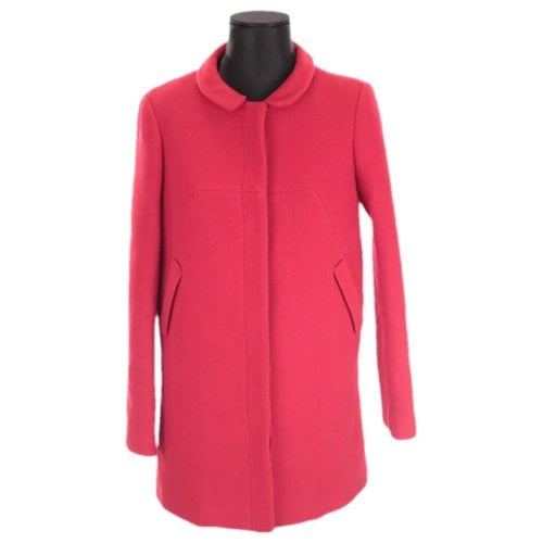 Pre-owned Tara Jarmon Wool Coat In Red