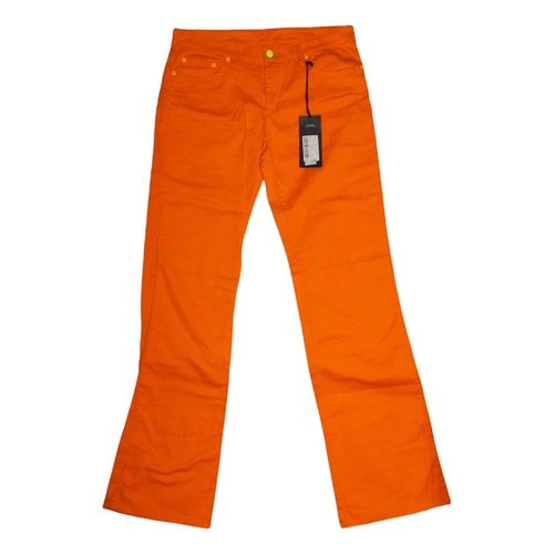 Pre-owned Iceberg Straight Jeans In Orange