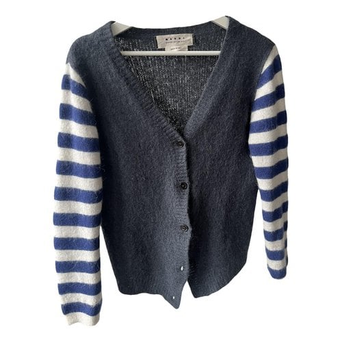 Pre-owned Marni Wool Cardigan In Blue