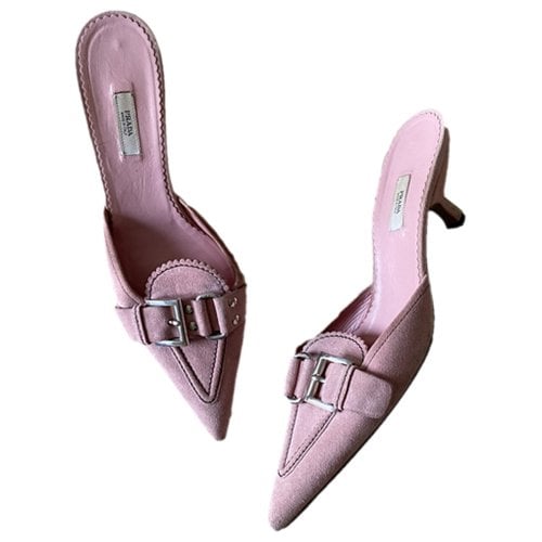 Pre-owned Prada Heels In Pink