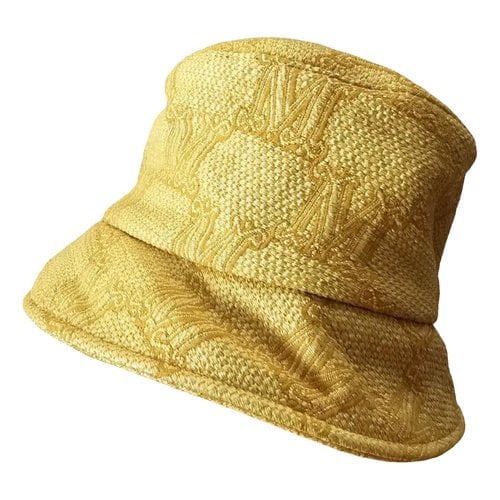 Pre-owned Max Mara Hat In Yellow