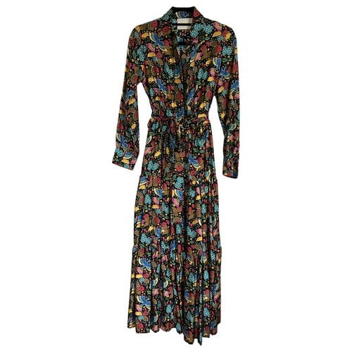 Pre-owned La Doublej Silk Mid-length Dress In Multicolour