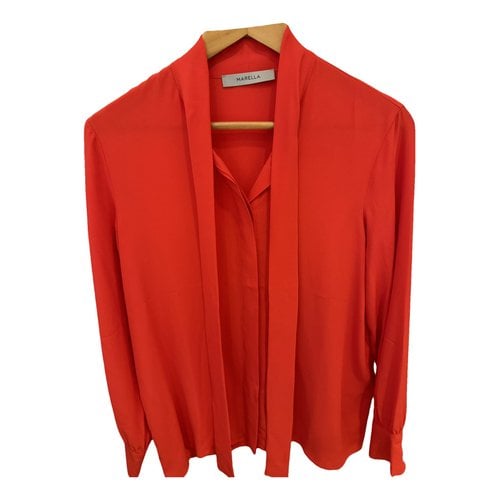 Pre-owned Marella Silk Shirt In Red