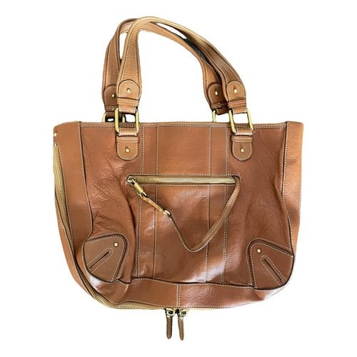 Pre-owned Marc Jacobs Leather Tote In Camel