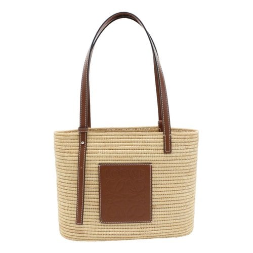 Pre-owned Loewe Anagram Basket Handbag In Brown
